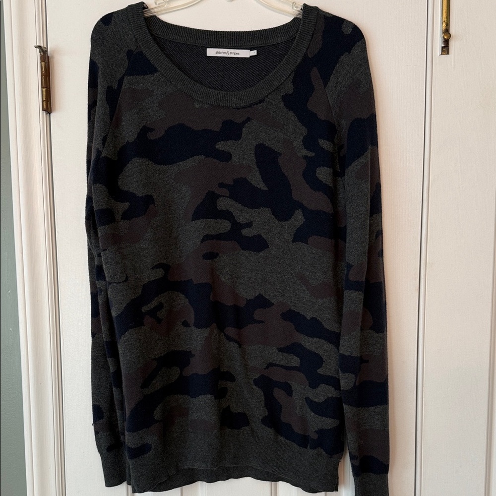 Stitches & StripesCamouflage Crewneck Sweater